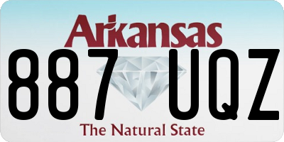 AR license plate 887UQZ