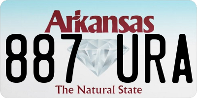 AR license plate 887URA