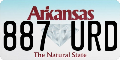 AR license plate 887URD