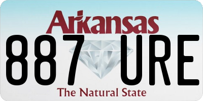 AR license plate 887URE