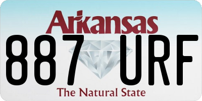 AR license plate 887URF