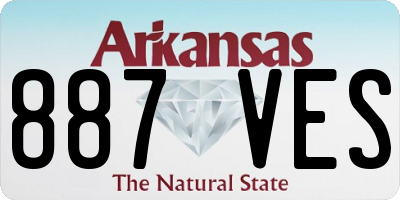 AR license plate 887VES
