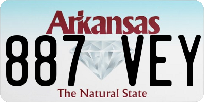 AR license plate 887VEY