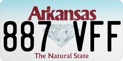 AR license plate 887VFF