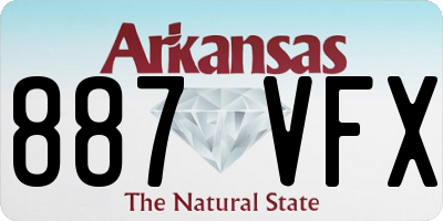 AR license plate 887VFX
