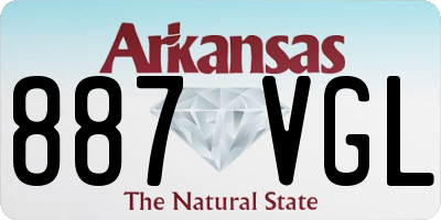 AR license plate 887VGL