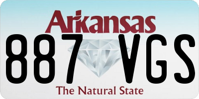 AR license plate 887VGS