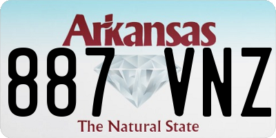 AR license plate 887VNZ
