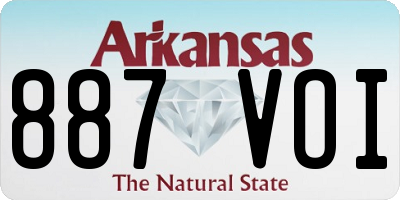 AR license plate 887VOI