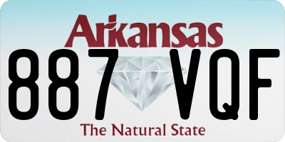 AR license plate 887VQF