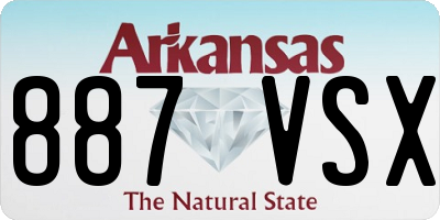 AR license plate 887VSX