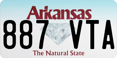 AR license plate 887VTA