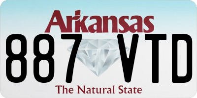 AR license plate 887VTD