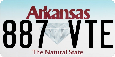 AR license plate 887VTE