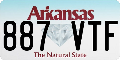 AR license plate 887VTF