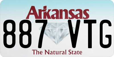 AR license plate 887VTG