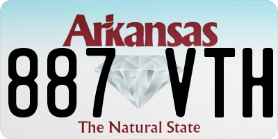 AR license plate 887VTH