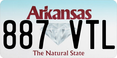 AR license plate 887VTL