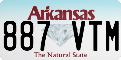 AR license plate 887VTM