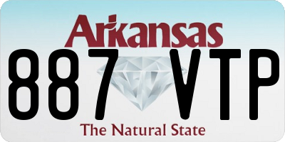 AR license plate 887VTP