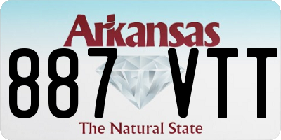 AR license plate 887VTT