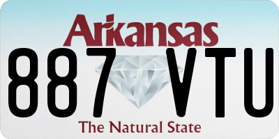 AR license plate 887VTU