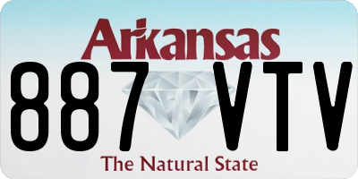 AR license plate 887VTV