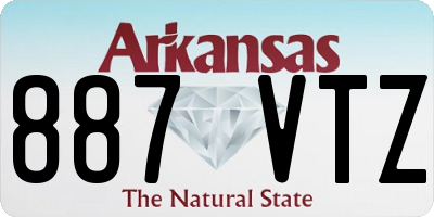 AR license plate 887VTZ