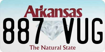 AR license plate 887VUG