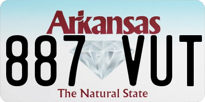 AR license plate 887VUT