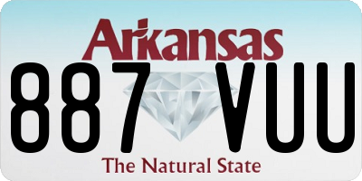 AR license plate 887VUU