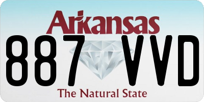 AR license plate 887VVD