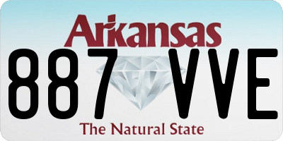 AR license plate 887VVE