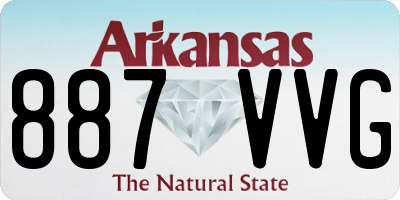 AR license plate 887VVG