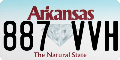 AR license plate 887VVH