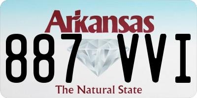 AR license plate 887VVI