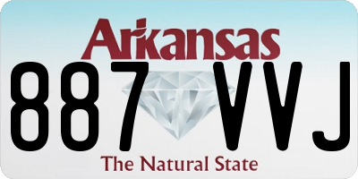 AR license plate 887VVJ