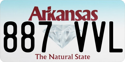 AR license plate 887VVL