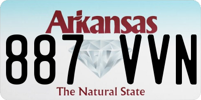 AR license plate 887VVN