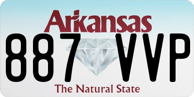AR license plate 887VVP