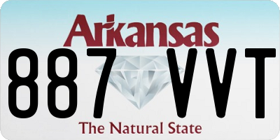 AR license plate 887VVT