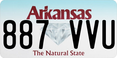 AR license plate 887VVU