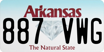 AR license plate 887VWG