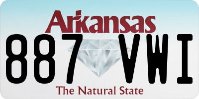 AR license plate 887VWI