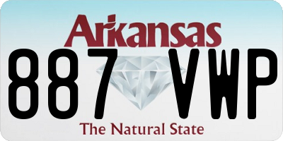 AR license plate 887VWP