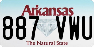 AR license plate 887VWU