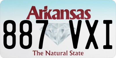 AR license plate 887VXI