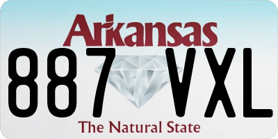 AR license plate 887VXL