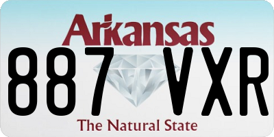 AR license plate 887VXR