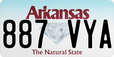 AR license plate 887VYA